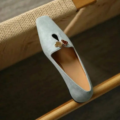 Ladies Flat Shoes Round Toe Solid Color Single Shoes Retro Elegant Shoes Casual Office Shoes Lazy Shoe Covers Wear Shoes Women