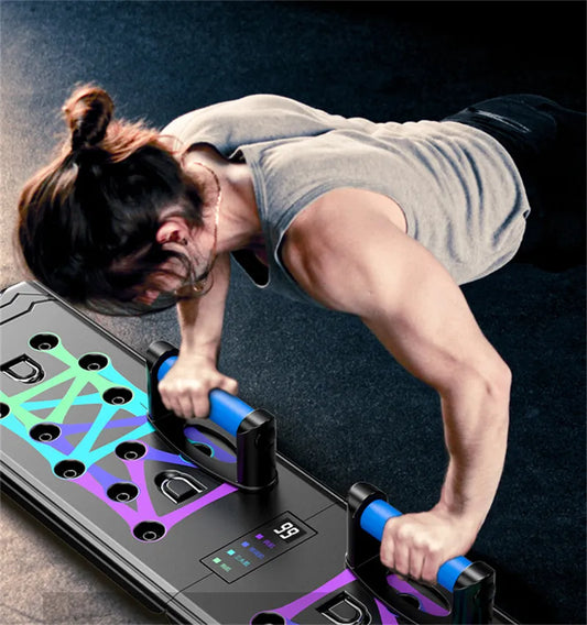 88cm Counting Folding Push Up Board Multifunctional Exercise Abdominal Muscle Enhancement Gym Sports Portable Fitness Equipment