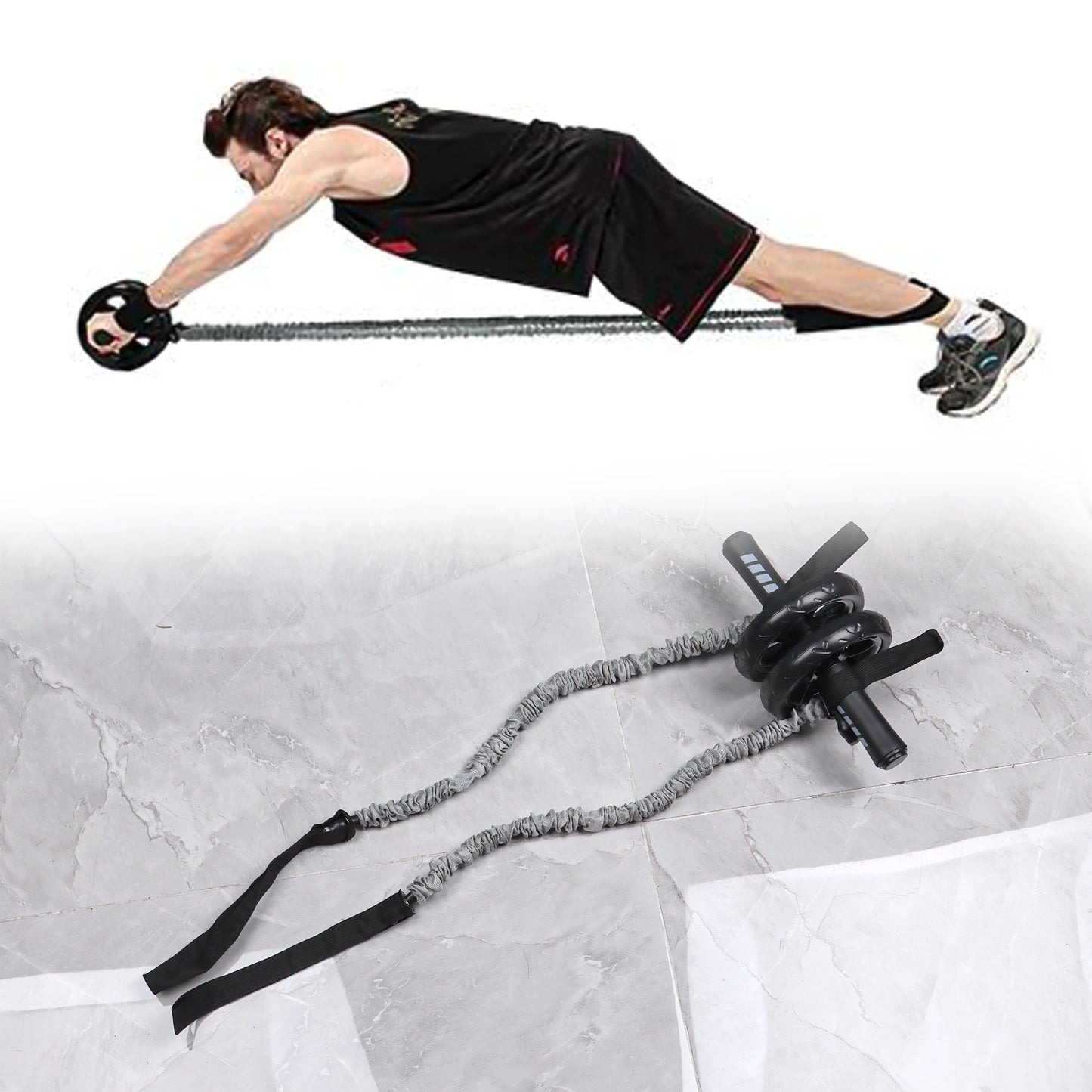 Abs New Keep Fitness Wheels No Noise Abdominal Wheel Ab Roller with Mat for Exercise Muscle Hip Trainer Equipment