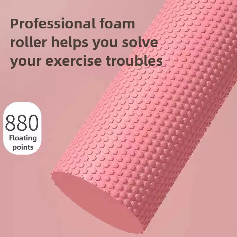 Yoga Roller Round EVA Foam Cylinder Hexagonal Roller for Pilates Exercise Enhanced Home Workouts Diameter 9.5cm Length 29.7cm