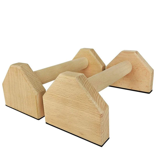 Push-up Stand Wood Pushup Bars Exercise Non-Slip Parallettes Handle Stands Calisthenics Fitness Equipment Home Strength Training