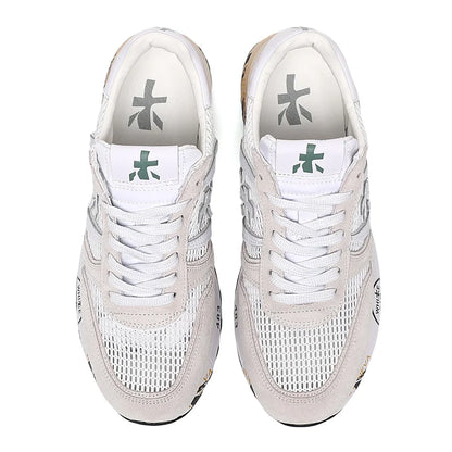 PREMIATA Men's Retro Light Luxury Mesh Perforated Breathable Jogging Shoes Fashion Trend Versatile Light Casual Sports Shoes