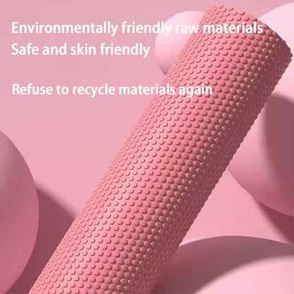 Yoga Roller Round EVA Foam Cylinder Hexagonal Roller for Pilates Exercise Enhanced Home Workouts Diameter 9.5cm Length 29.7cm